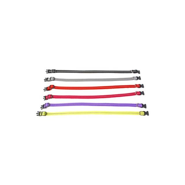 Alac Justerbart Valphalsband - Reflex - 10 mm x 22-35 cm - Svart, Svart