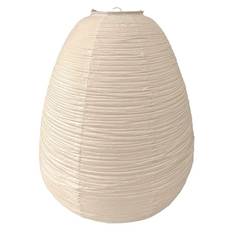 Lampeskærm, rispapir, creme, 54cm