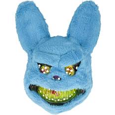 Halloween killer kanin maske H: 34 cm - blå