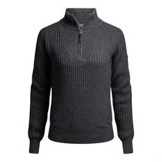 P4H Stickad Tröja Windstopper Dam Grå