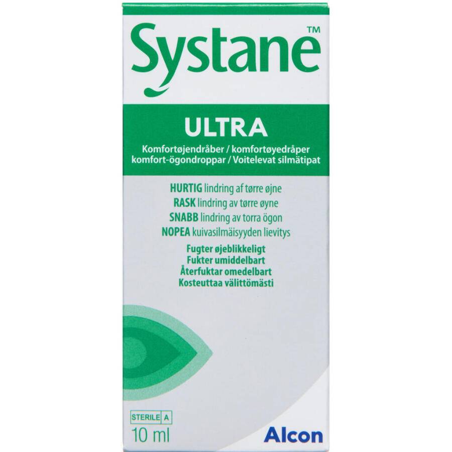 Systane Ultra Komfortøjendråber M/konserveringsmidler Medicinsk udstyr 10 ml