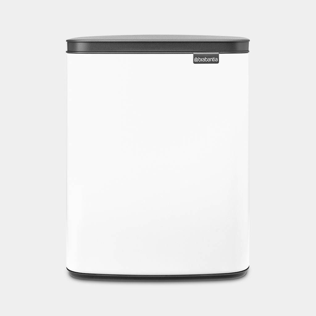 Papperskorg Brabantia BO, 12L, vit, mjukstängande (12L)