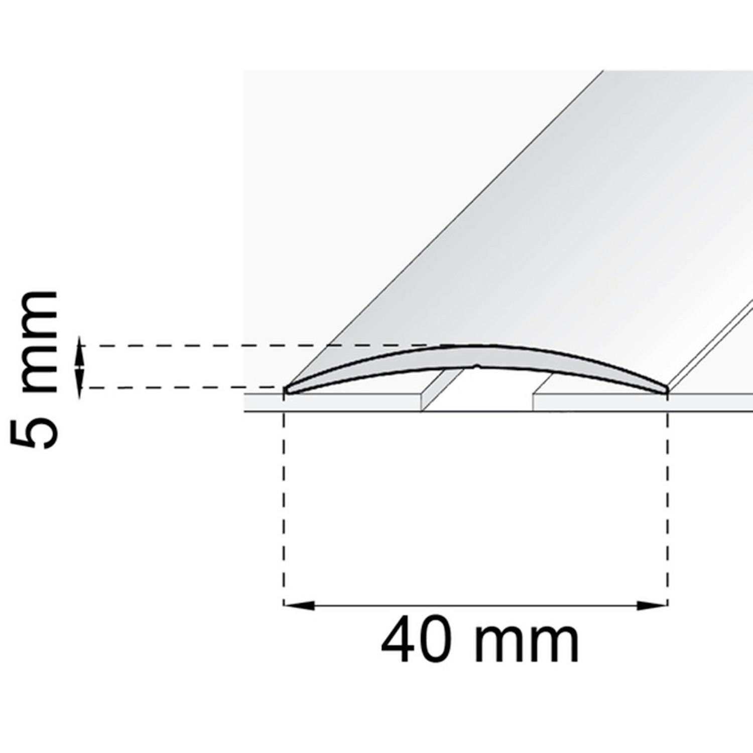 Skarvlist Habo SA13 Ek 40 mm Längd: 2000 mm, Utförande: Ek