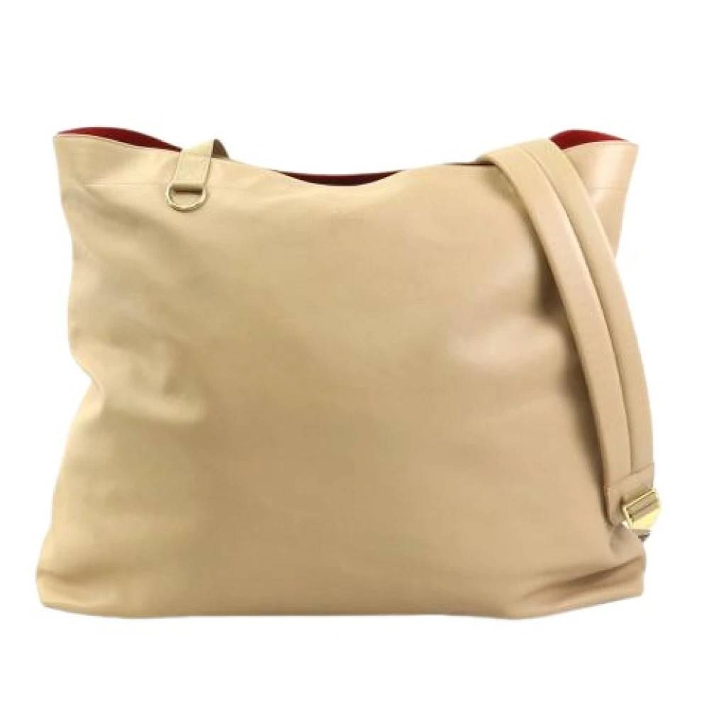 Burberry Vintage Pre-owned Leather Shoulder Bag - Vintage - unisex - Beige - ONE SIZE - Uld