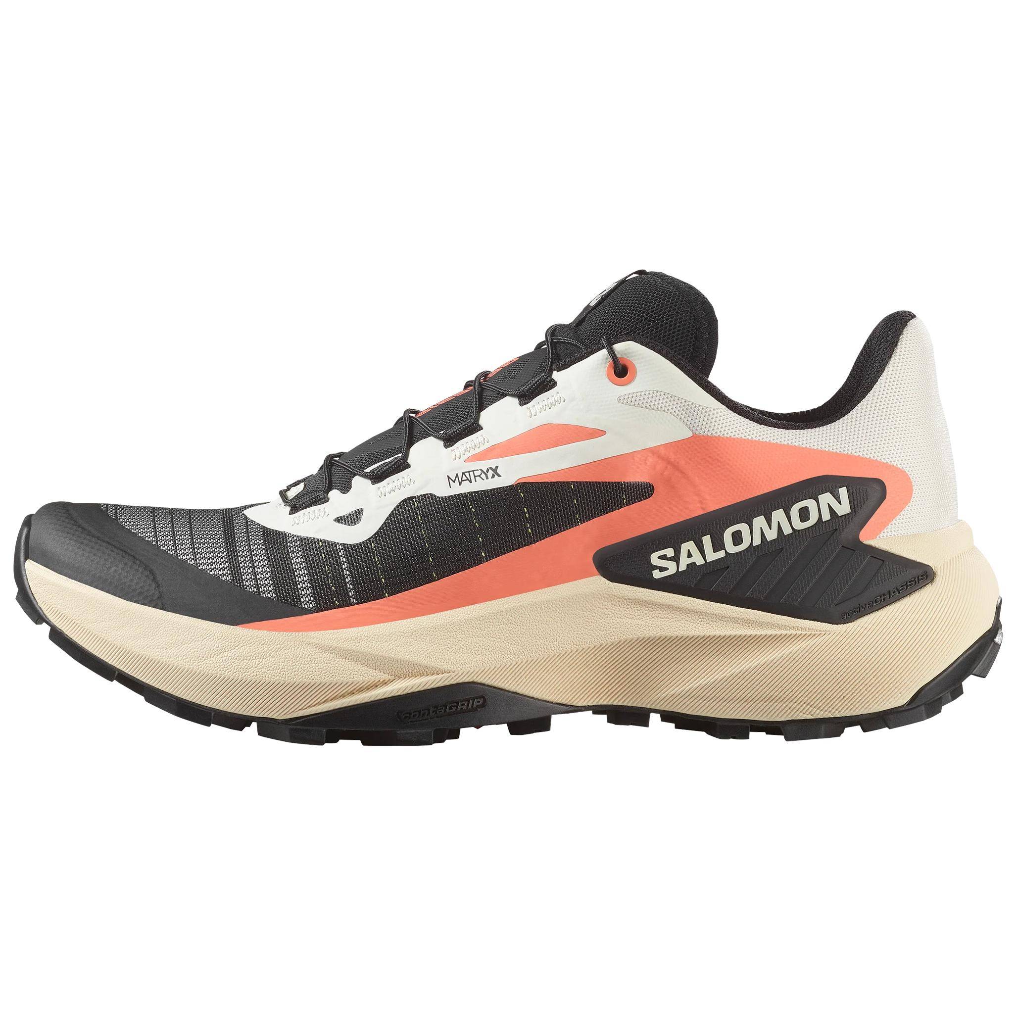 Salomon Genesis Bekväma Halkfria Slitstarka Låga Löparskor Dam Löparskor Svart Vit 478204 38⅔