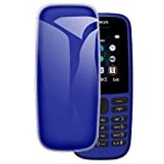 för Nokia 105 2019 ultratunt telefonfodral, gel pudding mjukt silikon telefonfodral för Nokia 105 2019 1,7 tum (genomskinlig)