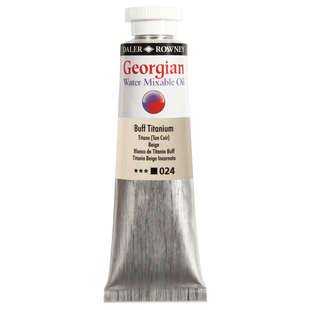 Georgian Water Mixable Oil Colour, vattenlöslig oljefärg 37 ml Buff Titanium 024
