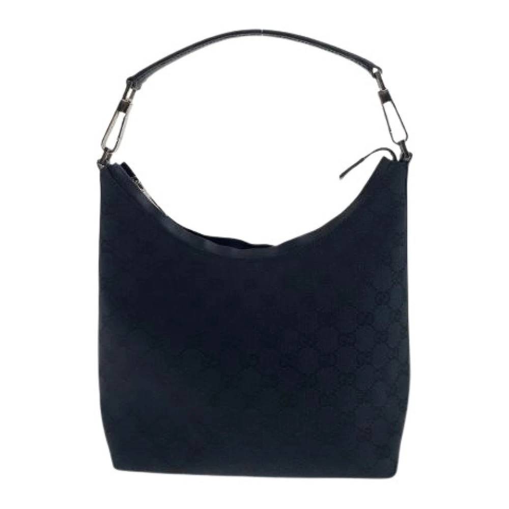 Gucci Vintage Pre-owned GG Canvas Skuldertaske Sort - Vintage - Dame - Sort - ONE SIZE - Uld