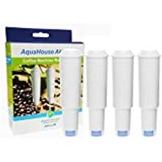 4X AquaHouse AH-CJW kompatibel med Jura White vit vattenfilterpatron för Jura kaffemaskin (före 2009)