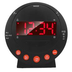 Vibrating Alarm Clock for Hearing Impaired Deaf Digital Alarm Clock with Snooze LED Display EU Plug