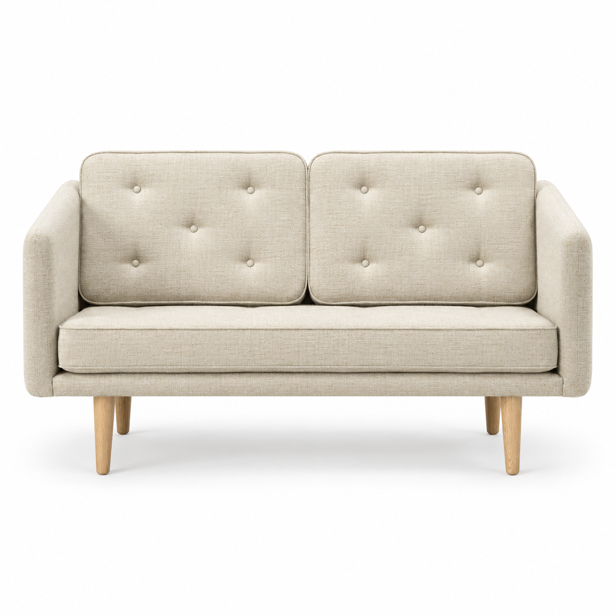No. 1 Sofa 2-personers, Mood af Børge Mogensen Mood 1104 - Olieret eg - Jacobsen Plus