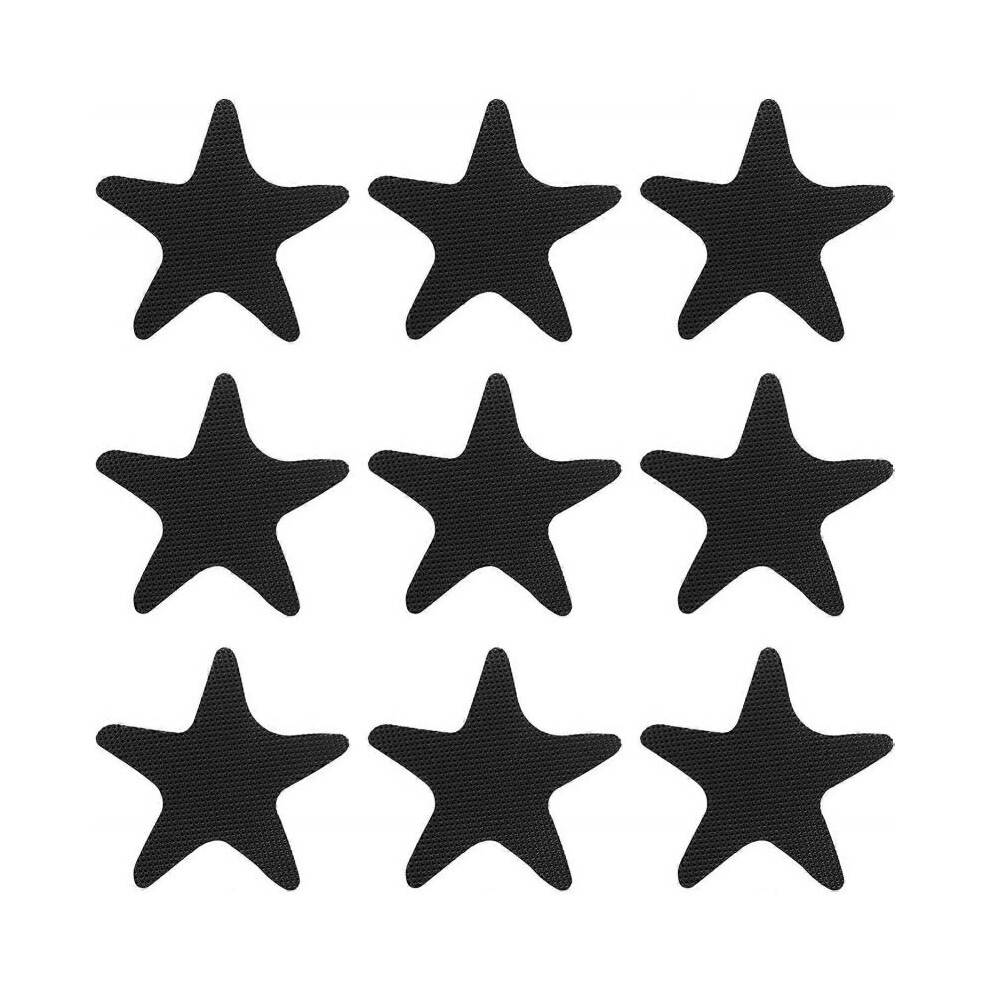 20pcs Anti Slip Safety Bathtub Stickers Non-Slip Bathroom Stickers Shower Strips Treads Anti Skid Tape for Shower Tub Steps Floor Decrationblack Star
