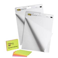 Post-it 559 flipover papir 63,5 cm x 77,4 cm - 2 stk + 4 meeting notes