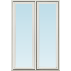 Svenska Fönster SF sidohängt fönster 1080x1580mm 2-luft, insida trä utsida trä, 3-glas  (11x16)