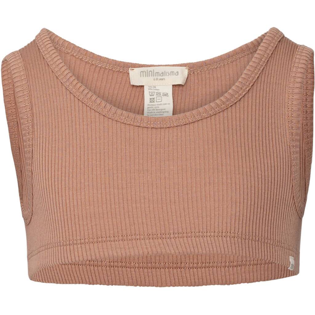 Bella - Children's silk brassiere - Nougat - 6-8 years