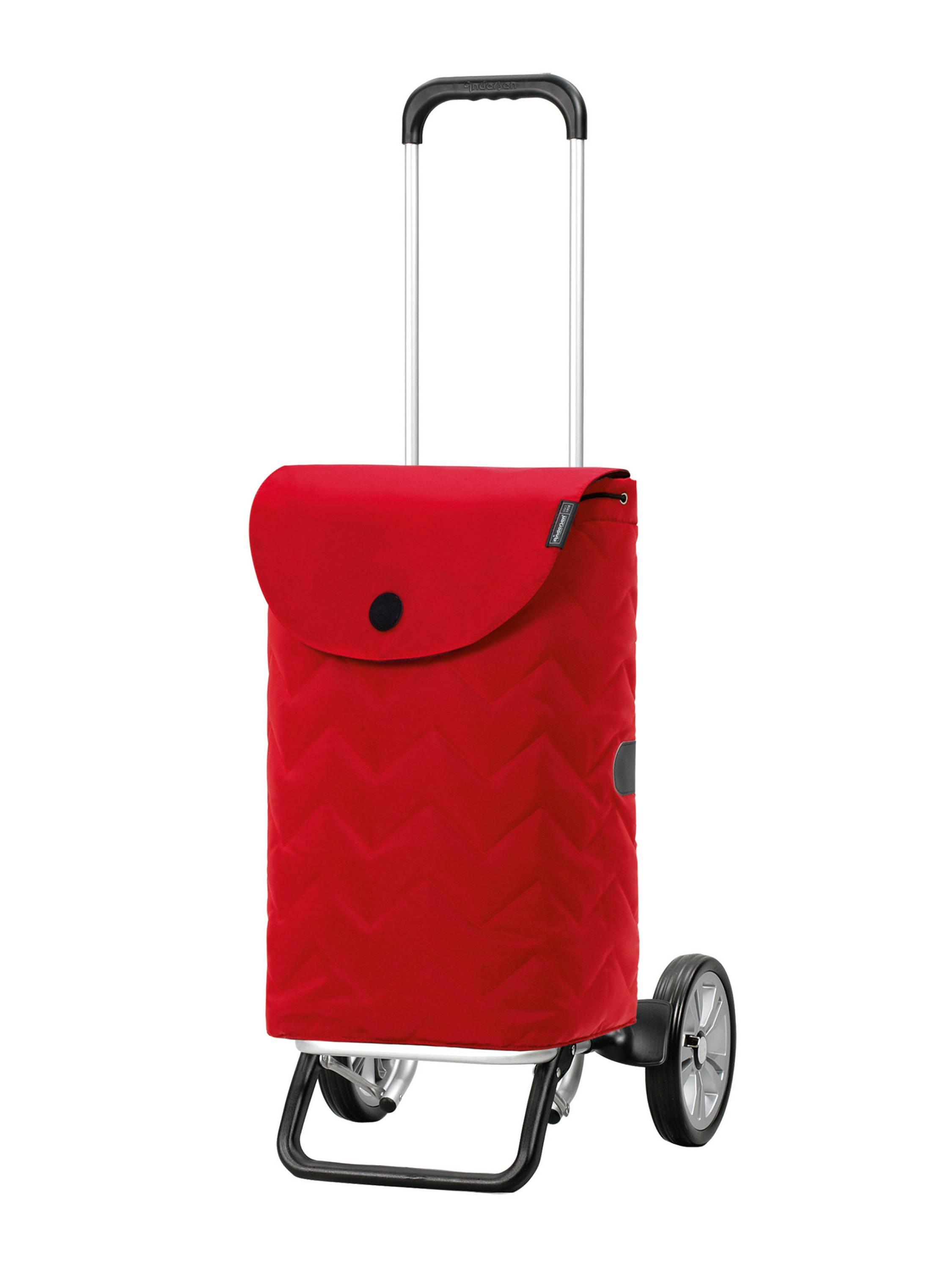 Andersen Shopper Alu Star Shopper Hilma Indkøbstrolley 59 cm  Rød