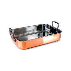 Cook & Baker Premium Bradepande - H 7 x B 25 x L 35 cm - 3-Ply stål/aluminium/kobber