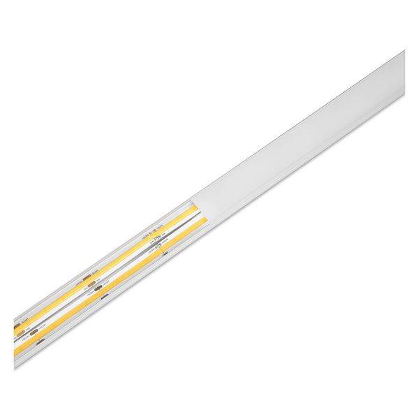Aluminiumprofil för LED-list AGGE Wide Surface, ytmonterad, bred, Silver (200 cm)