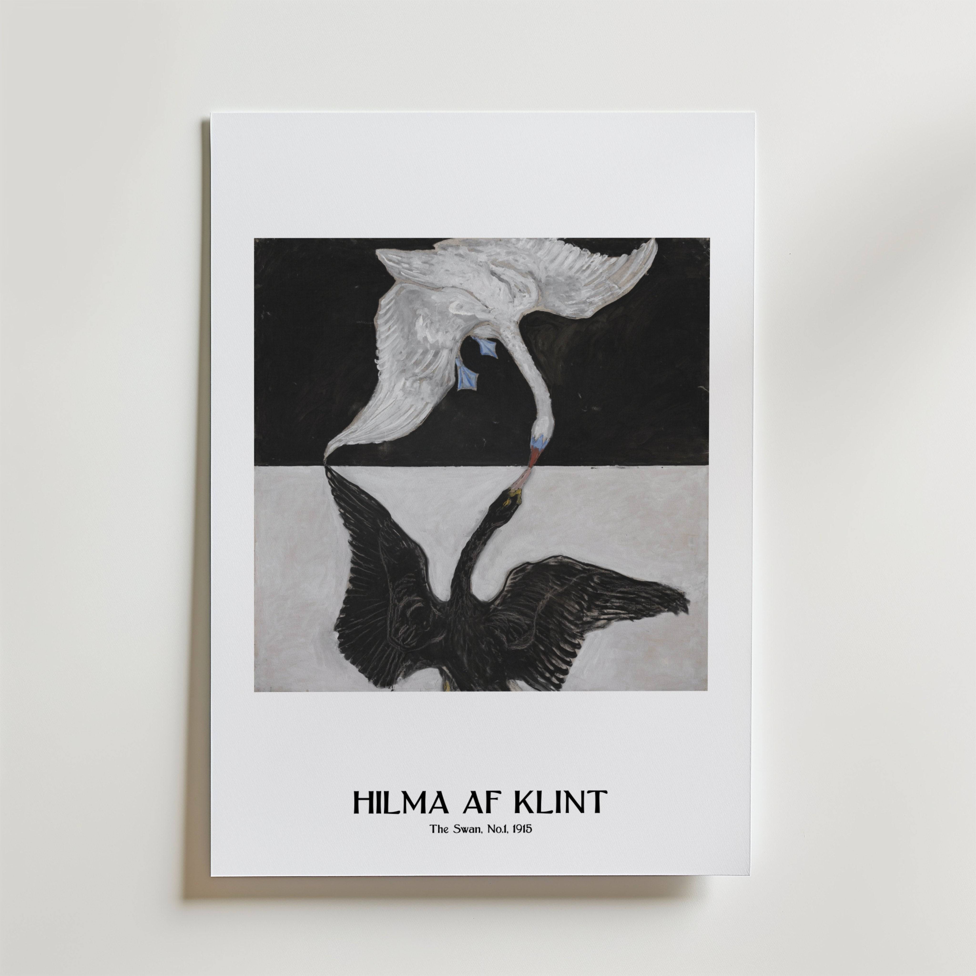 Hilma af Klint The Swan No.1 Poster - Premium Canvas 100x140 cm