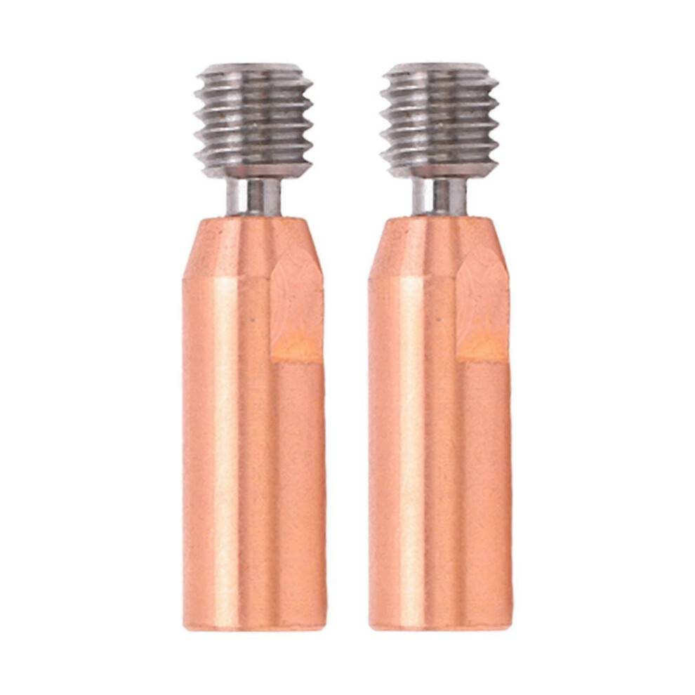 2 stk. 3D-printer halsdyse Ti-legering kobber bimetal til Ender 3 3 V2 3 Pro hotend 1,75 mm boring