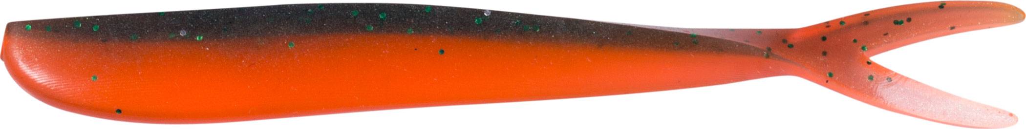 Jigg-Bar Fladen Twin Tail 7,5cm Grön / Orange