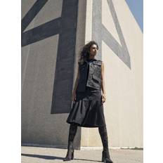 NÜ Denmark Yuki Skirt Kvinde Black Midi Nederdele Str XS - hos Magasin