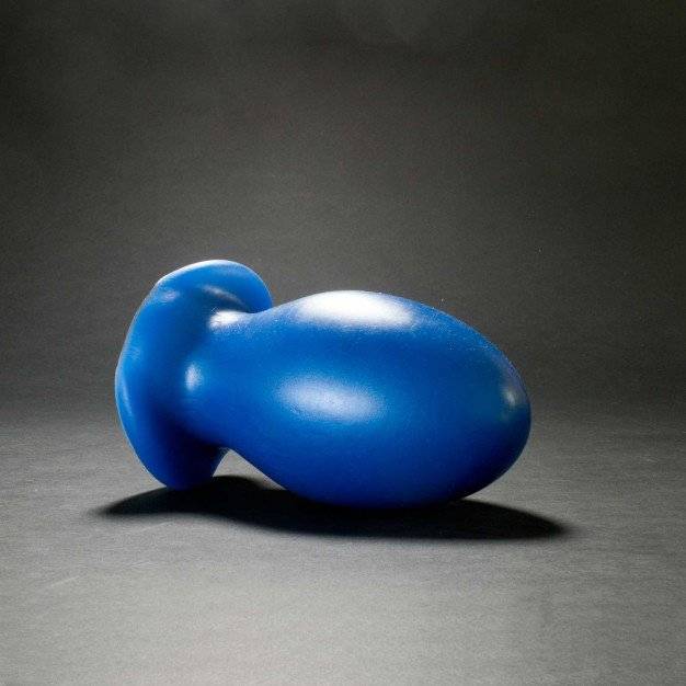 Topped Toys Gape Keeper 128 Blue Steel, premium silicone anal plug 20 x 10.4 cm.