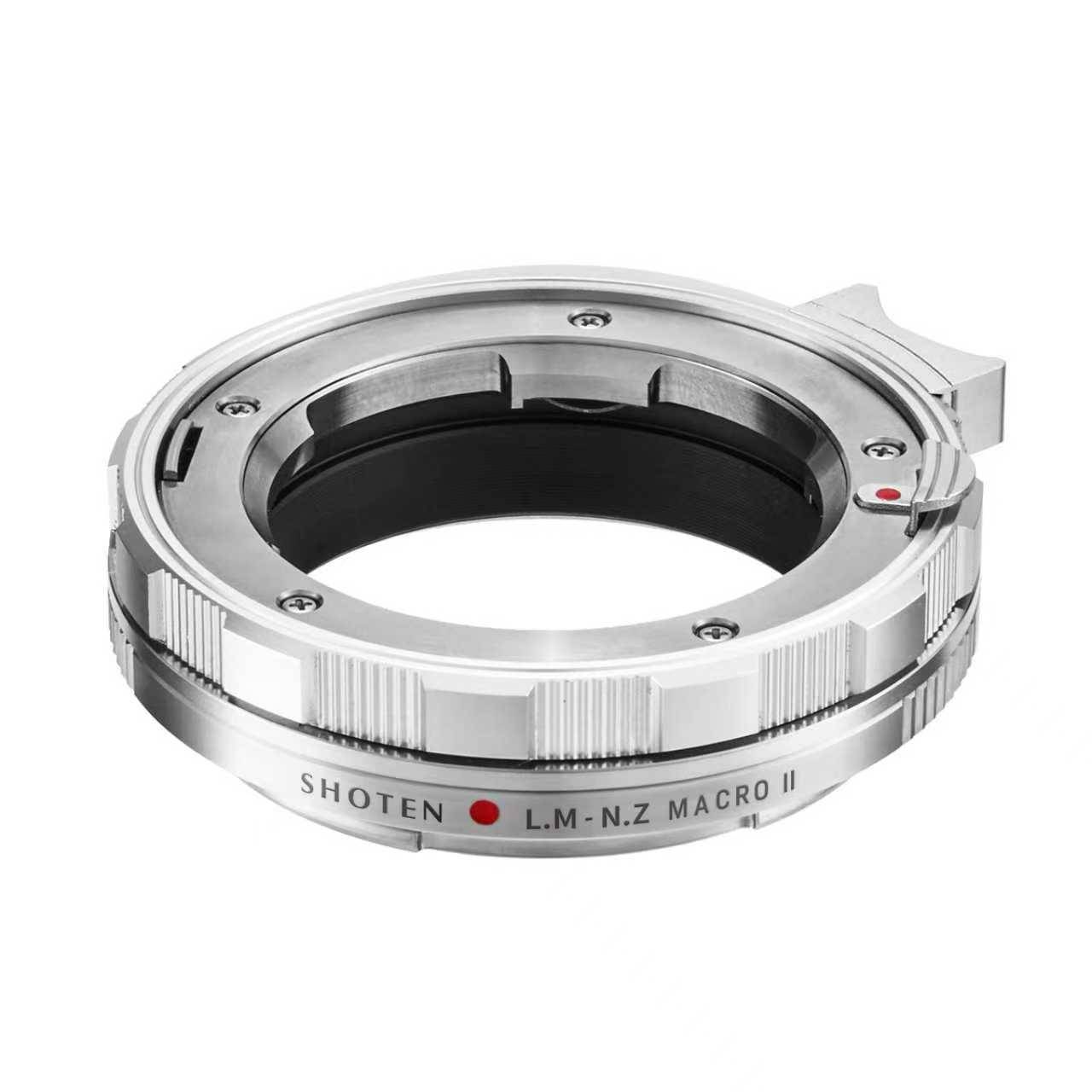 SHOTEN LM to NZ Macro II Lens Adapter 9mm Helicoid Leica M to Nikon Z Zf Zfc Z30 Z5 Z50 Z6 Z7 Z6II Z7II Z8 Z9 Camera
