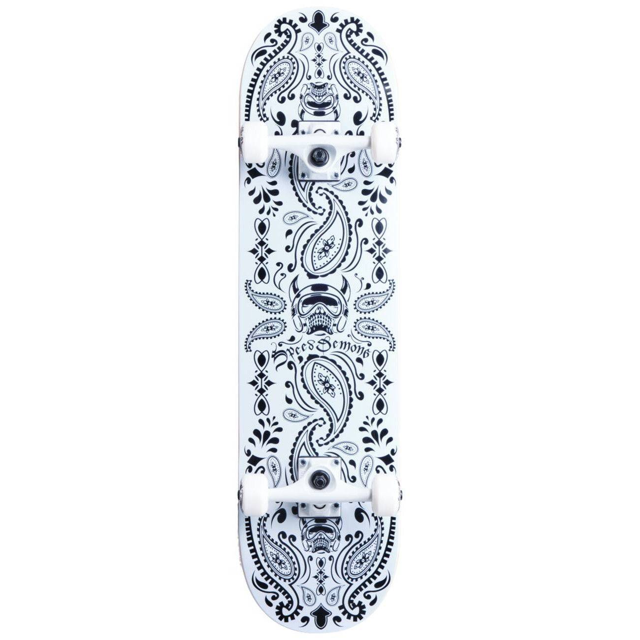 Speed Demons Bandana Komplett Skateboard - Bandana Black/White, Bandana Black/White / 8" X 32" (8" X 32")