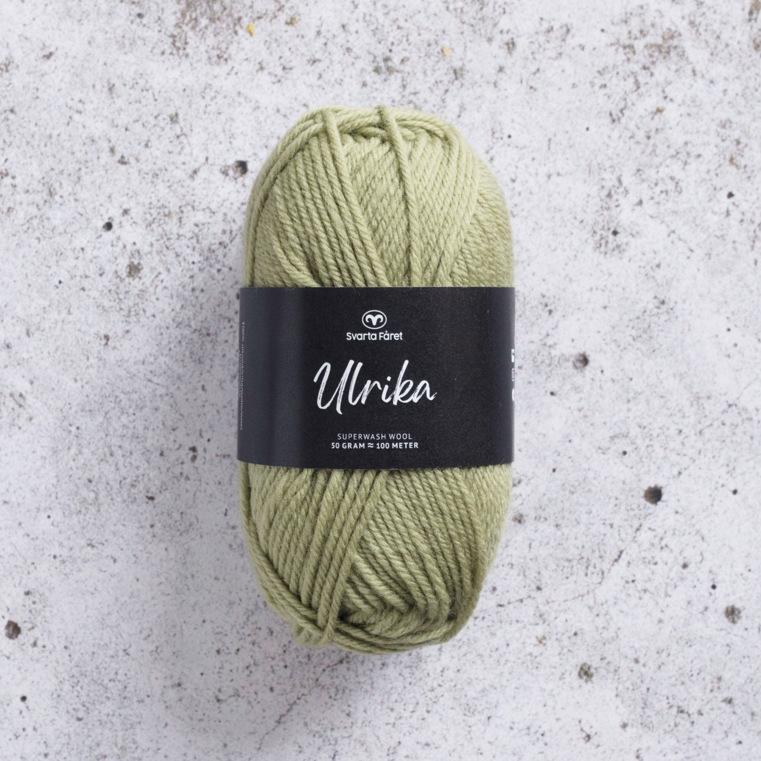Garntorget Svarta Fåret Ulrika 100% Superwash Ull Ljusgrön – 91