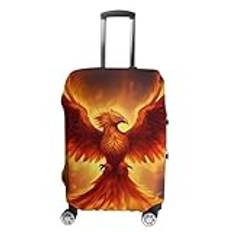 Phoenix fågel brandram tryckt bagagefodral resebagage resväska skydd för affärer semester passform 45 – 81 cm bagage, Stil, X-Large