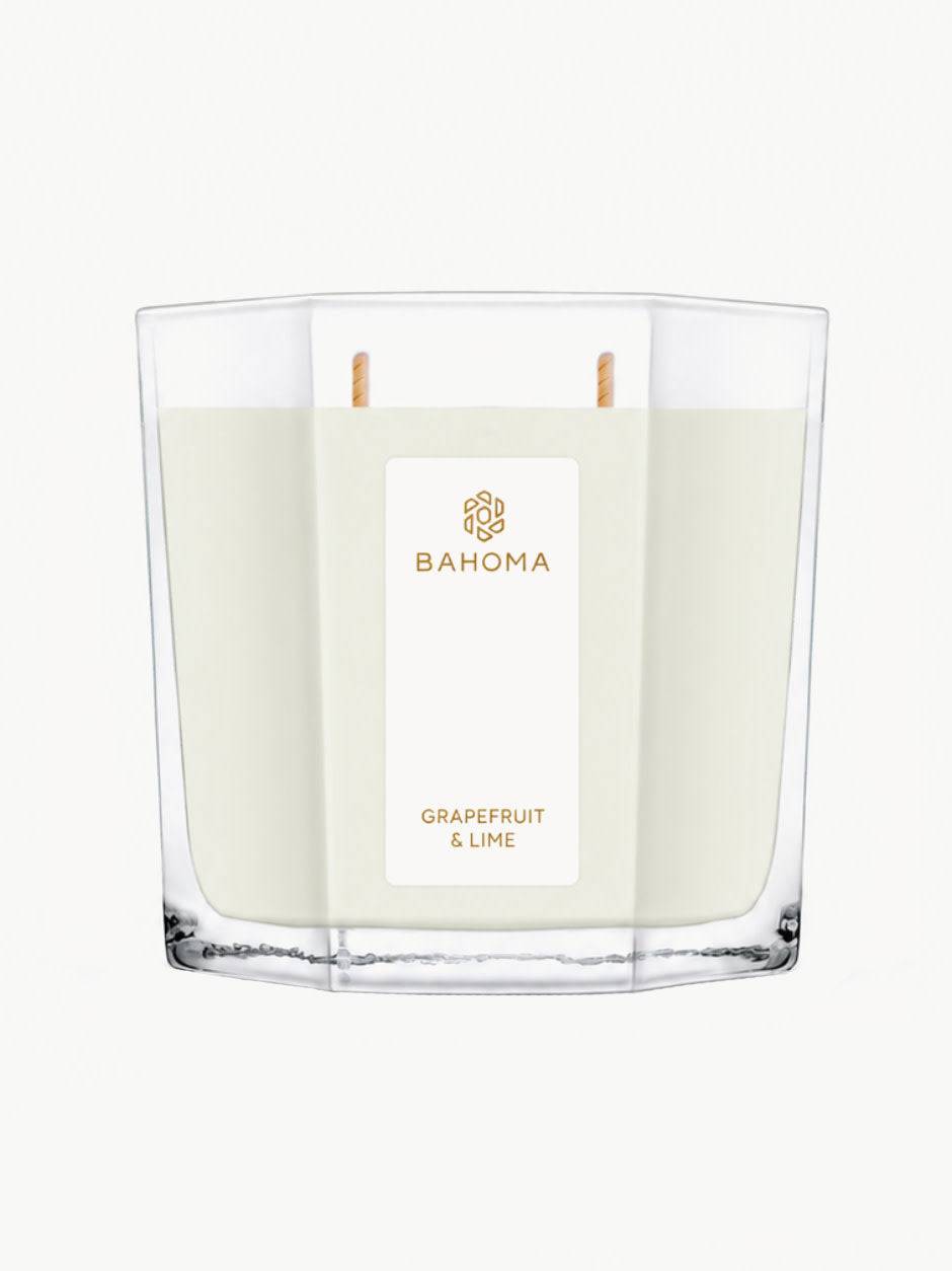 Handgjort Doftljus med Två Vekar Pearl (Grapefrukt, Lime)
