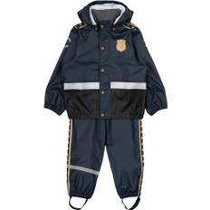 Mikk-Line Rain Set Police W/susp 104 Stl. 98 pojkar - Regnkläder Från Magasin - Blue Nights (98)