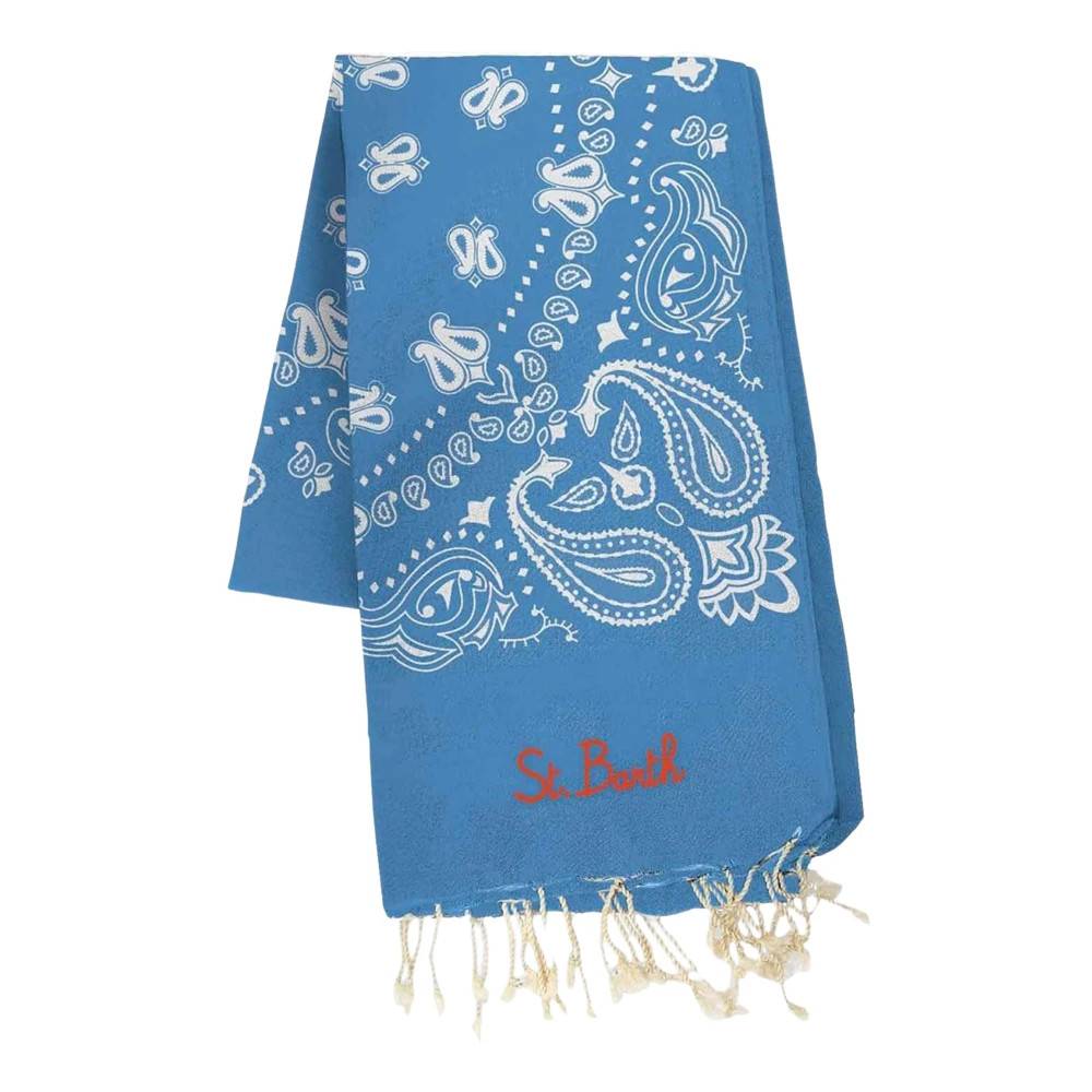 MC2 Saint Barth Bandanna Håndklæde i 17 Stilarter - Home - Herre - Blå - ONE SIZE - Uld