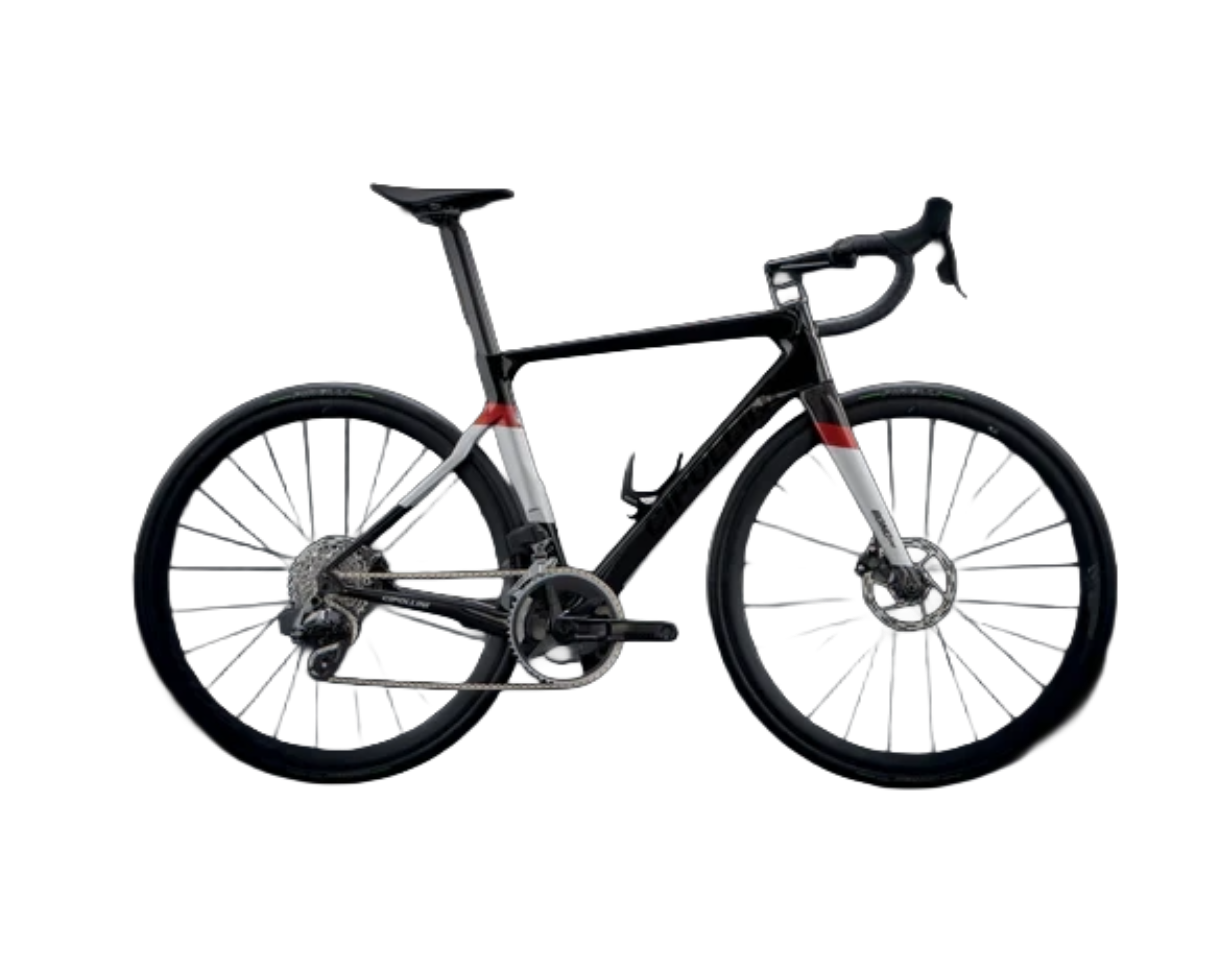 Cipollini Bond Evo Dura-Ace DI2 2025 - Shimano Dura-Ace Di2 2x12sp - AIRBEAT 400 - 064 / XXL / Carbon/Silver/Red Metal Shiny