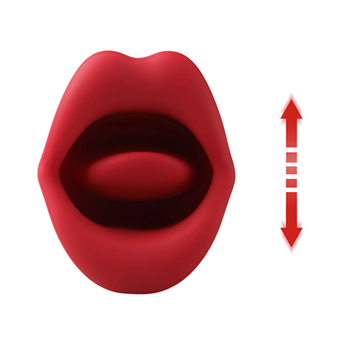 Big Mouth-Stimulator med Slikketunge Vibrator