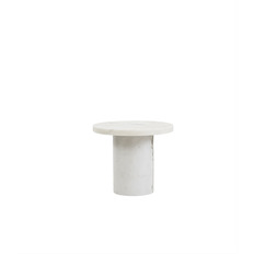 Frama Sintra Sidobord/Soffbord Liten Vit Marmor