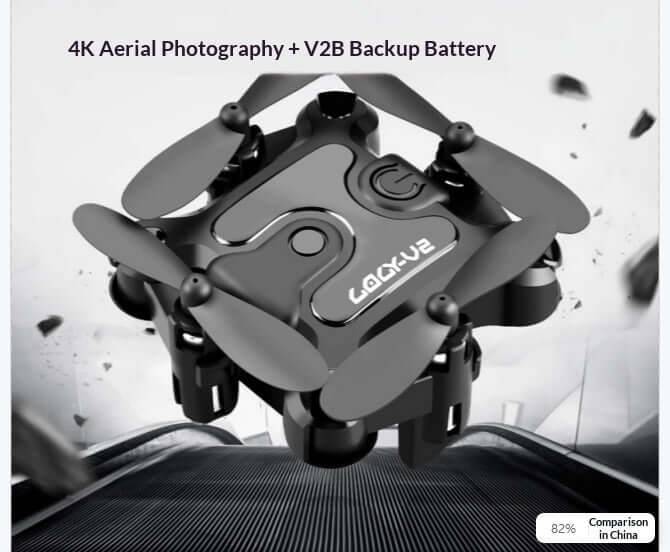 Mini Folding Drone 4K HD Aerial Photography UAV - 4K Suit