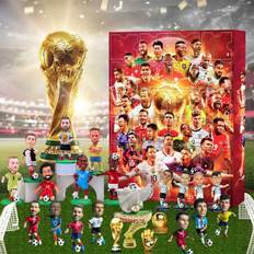 VM 2024 Adventskalender Verdensmesterskab Adventskalender Jul Blind Box Messi, Cairo, Mbappe, etc.