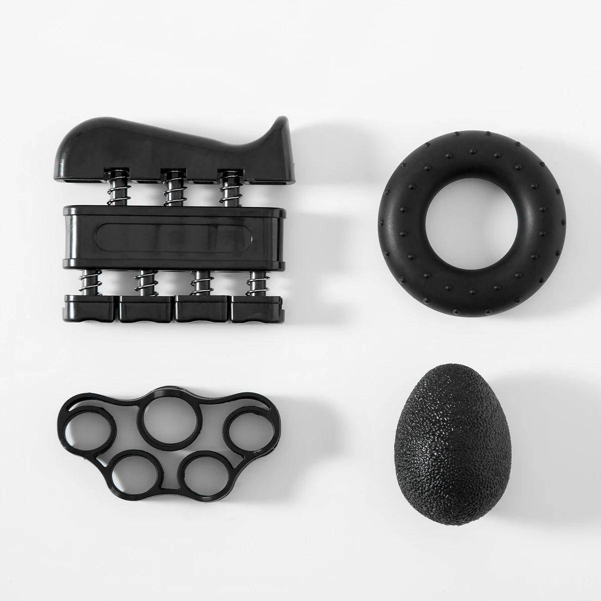 1 Kit of Finger Strengtheners Forearm Finger Exerciser Musician Rock and Grip Exercise Equipment Black