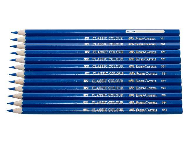 Färgpenna Faber Castell Mörkblå 12st