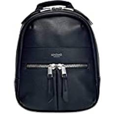 Knomo Dam läder mini crossbody ryggsäck handväska konverterbar axelväska mörk marinblå, BLÅ, X-Small, Ryggsäckar för dagsutflykt