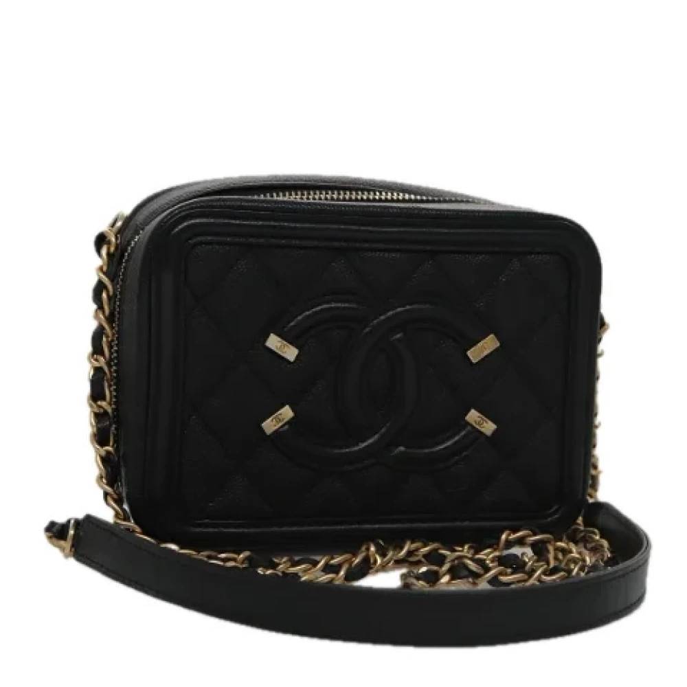 Chanel Vintage Pre-owned Laeder chanel-tasker - Vintage - Dame - Sort - ONE SIZE - Uld