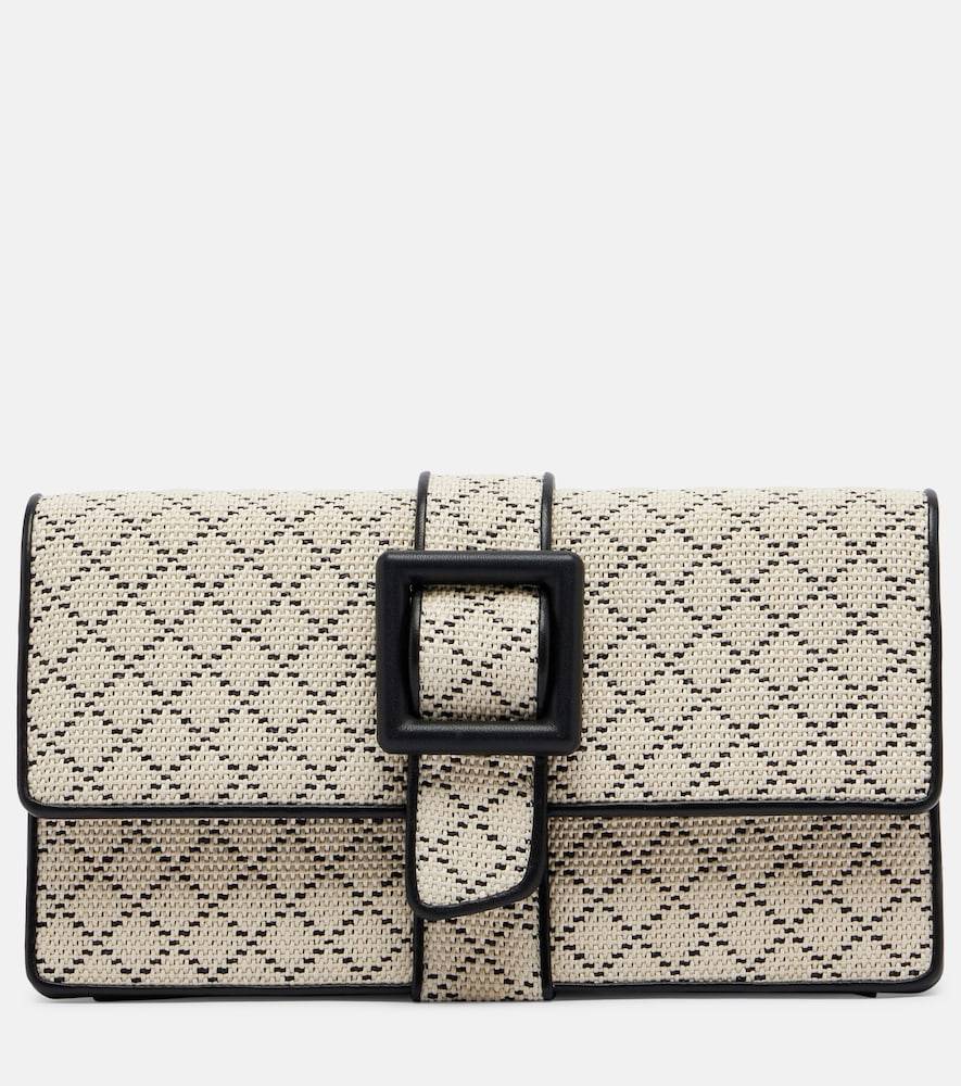 Manolo Blahnik Clutch Maycap de efecto rafia - beige - Talla Única