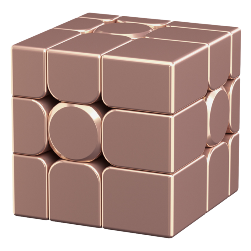MoYu Mirror Cube 3x3 V2 Magnetic Ball-Core UV Coated Glossy Rose Gold Stickerless - Professorterning.