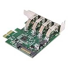 Nsssunnre PCI Express 4-portars PCI-E till USB 3.0 HUB 5 Gbps operativsystem USB1.1/2.0/3.0 adapter