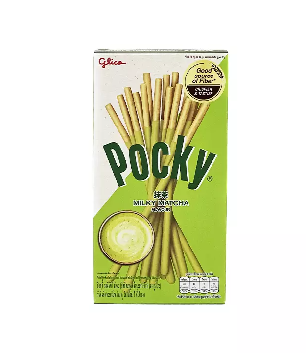 Pocky Matcha Smak 33g Glico Thailand