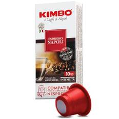 Kimbo Napoli Kaffeekapseln, kompatibel mit Nespresso, 10 Packungen mit 10 Kapseln (insgesamt 100 Kapseln)