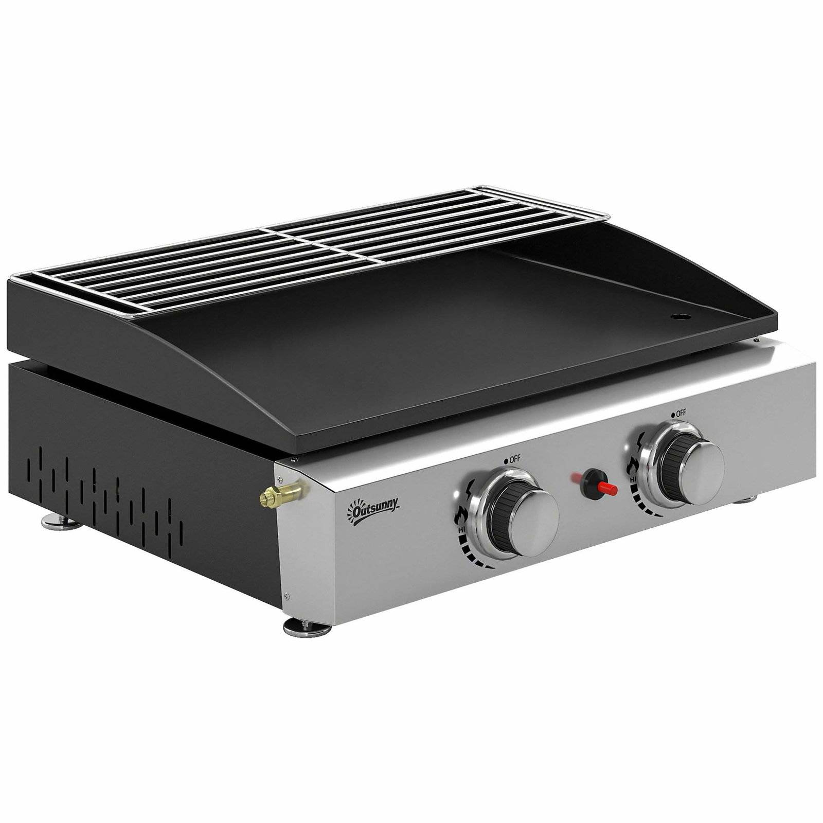 Bärbar 5KW gasgrill – Dubbla brännare, enkel rengöring