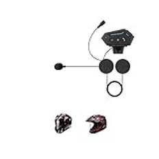 Bluetooth-hörlurar Motorcykel Hörlurar Hjälm Headset Bluetooth 5.0 Hörlurar Motor Headset Cykel Hörlurar Handsfree Stereo Earbud over-ear hörlurar(Soft Mic)